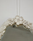 Handmade Ceramic Bird and Flower Detail Mirror