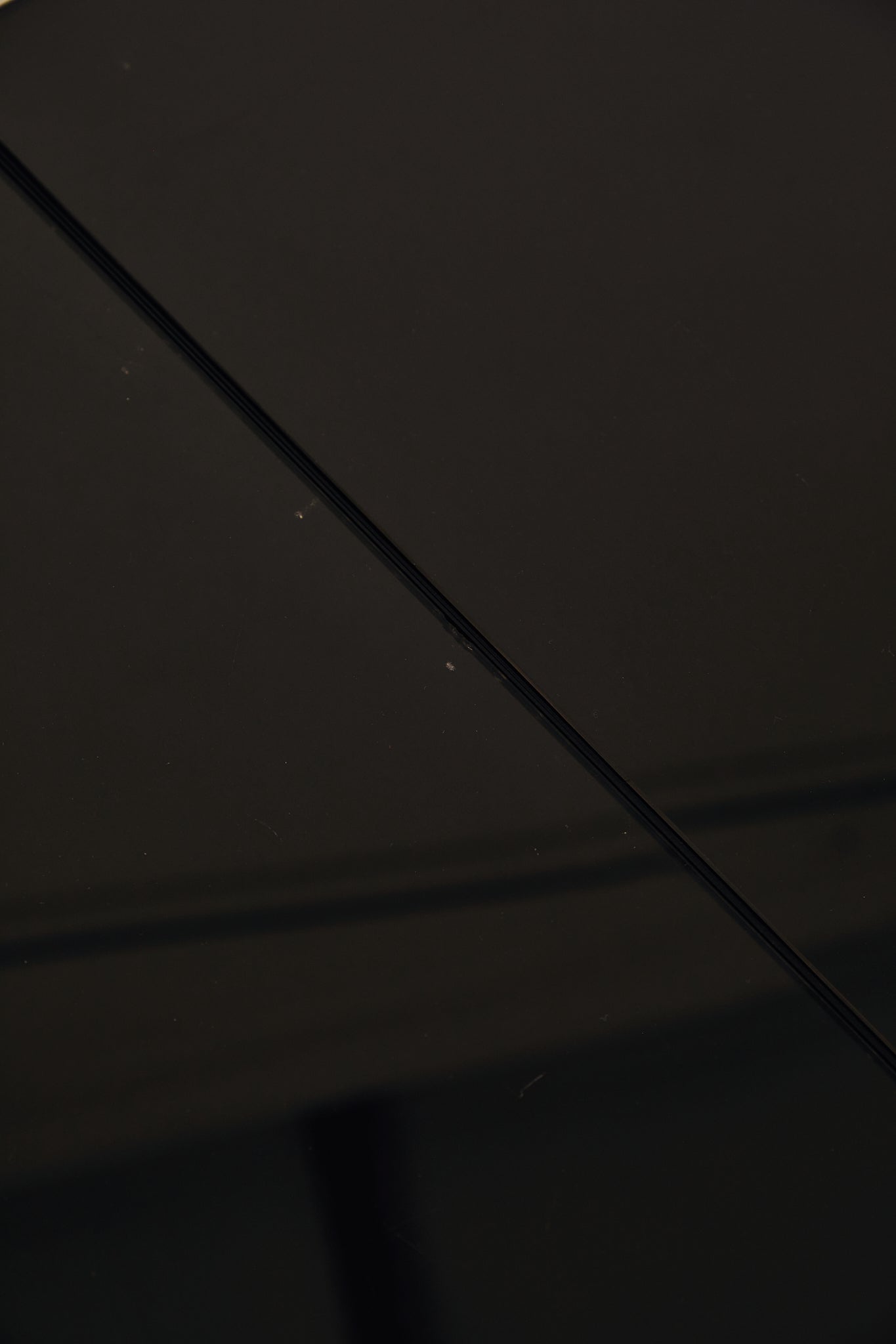 Willy Rizzo Style Chrome and Smoked Glass Bar Coffee Table