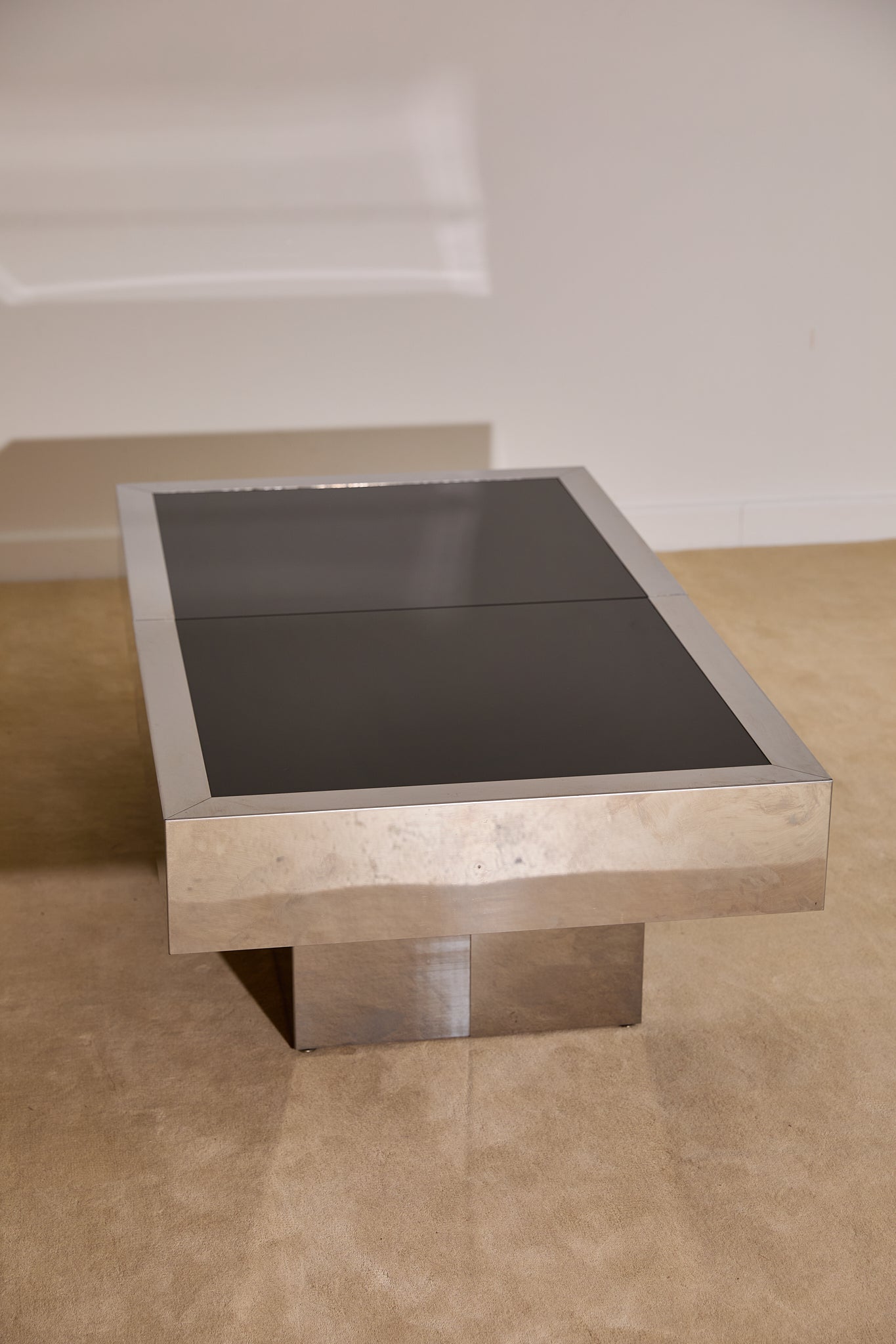 Vintage Willy Rizzo for Cidue Dry Bar Coffee Table | Italian, 1970s