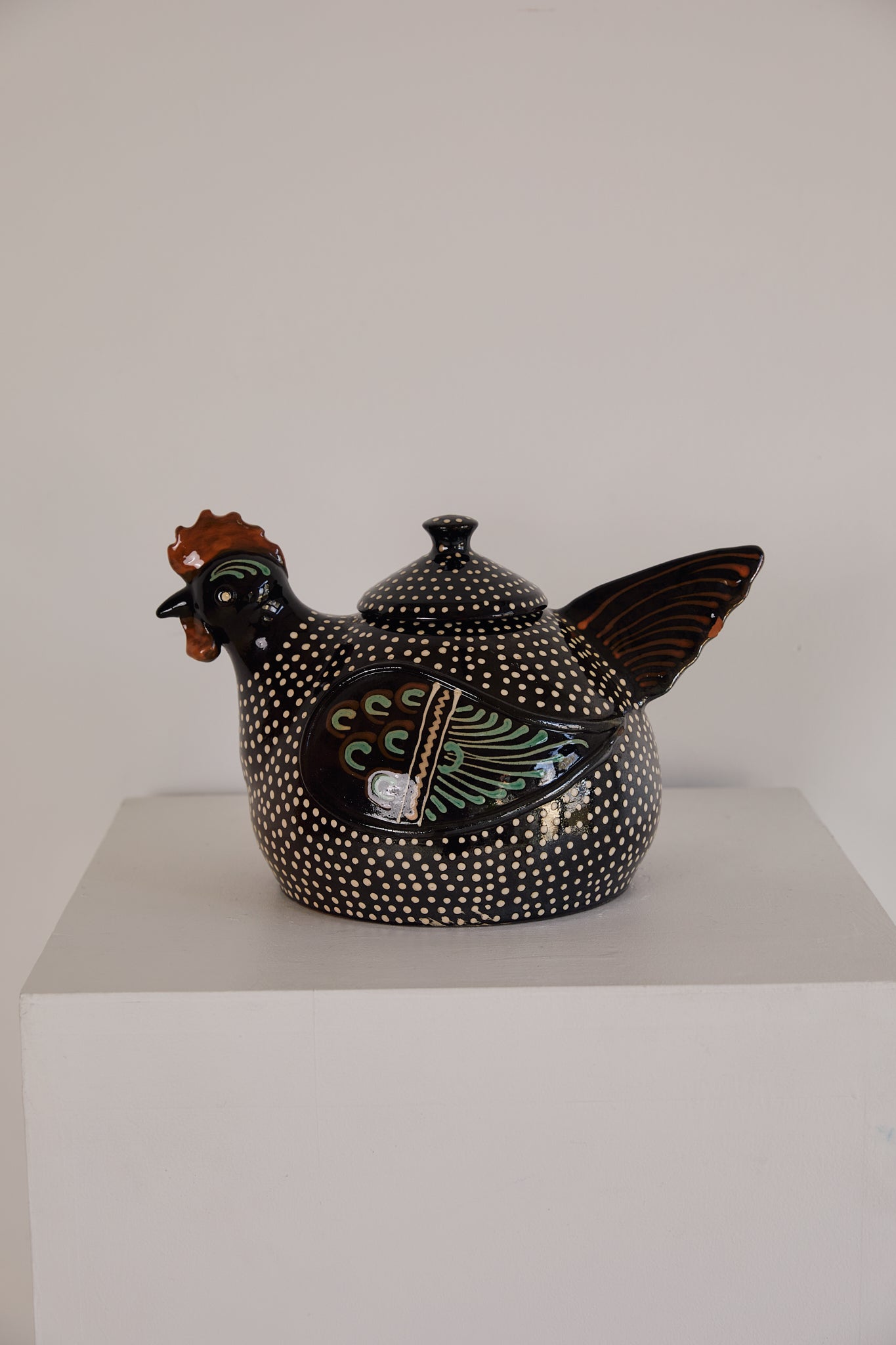 Hungarian Folk Art Rooster Set by Imre Szűcs