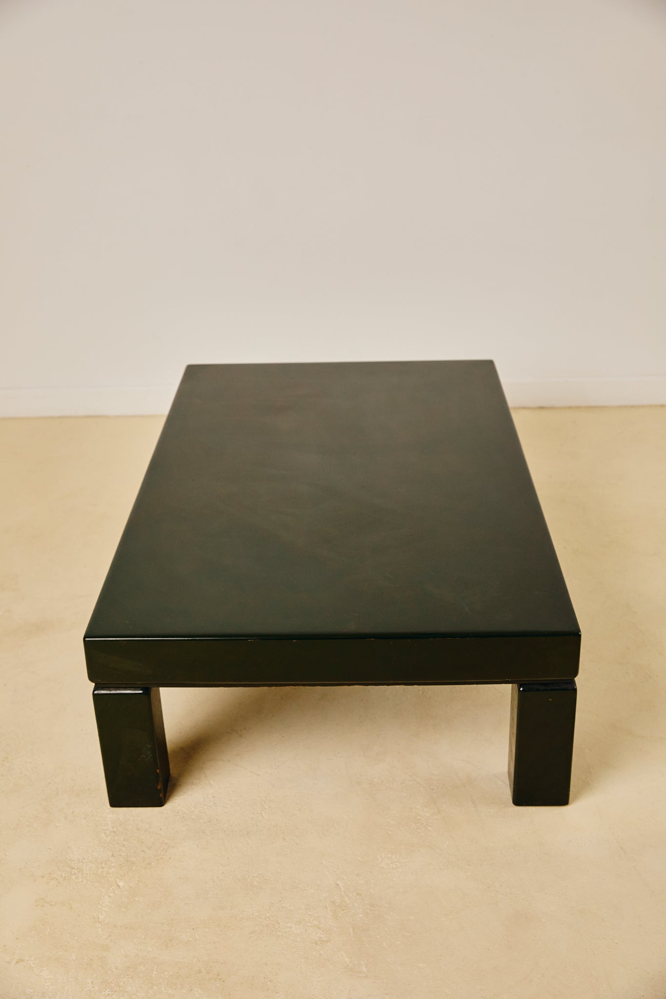 Green Lacquered Coffee Table