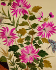 Vintage Large Framed Chinese Silk Embroidery Panel – Peacock & Peony Floral Border