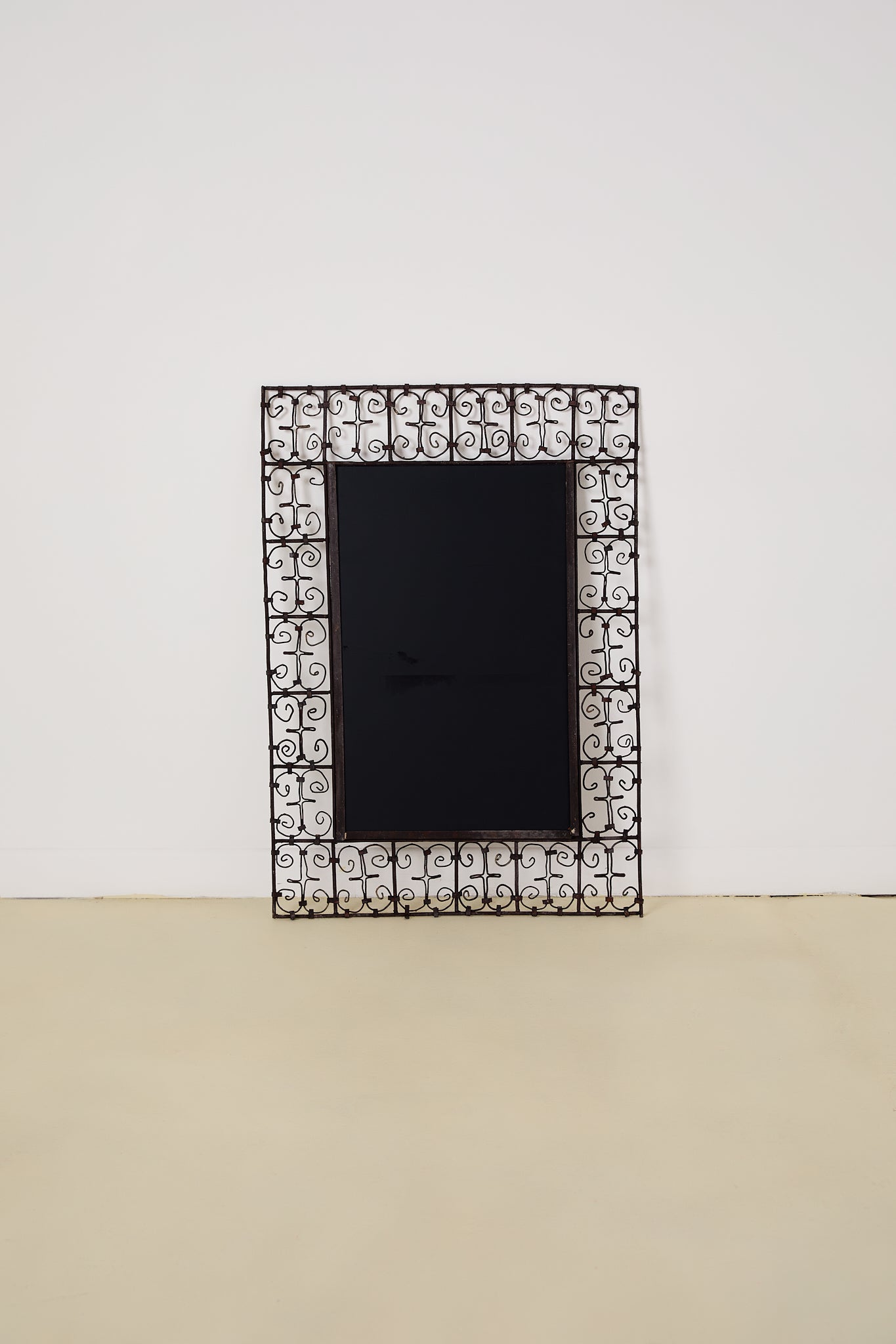 Iron Work Scroll Mirror