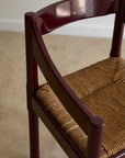 Set of x4 Carimate Carver Chairs in Burgundy