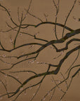 Vintage Japanese Folding Screen - Gold Leaf with Birds and Plum Blossoms