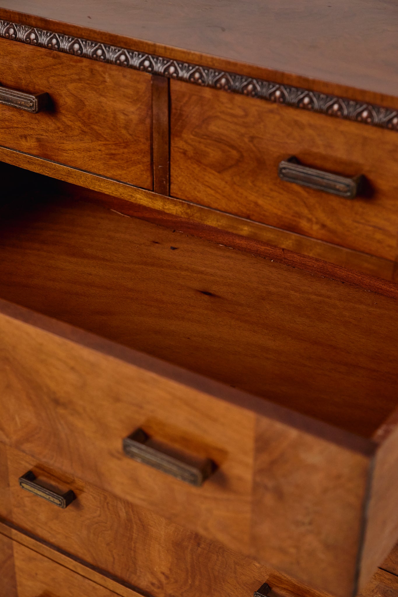 Art Deco Burr Walnut Chest of Drawers