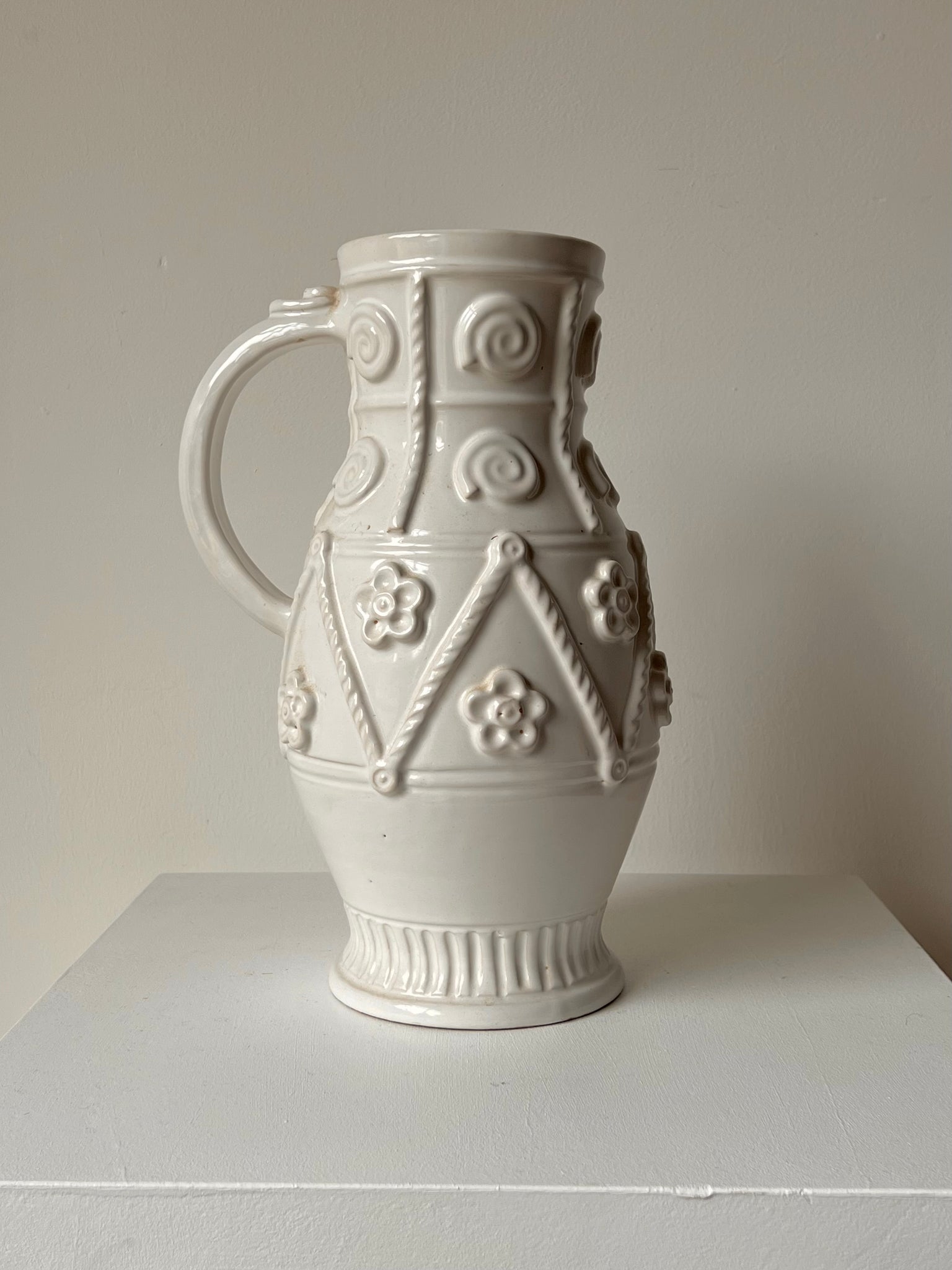 French Ceramic Pitcher by Emile Tessier