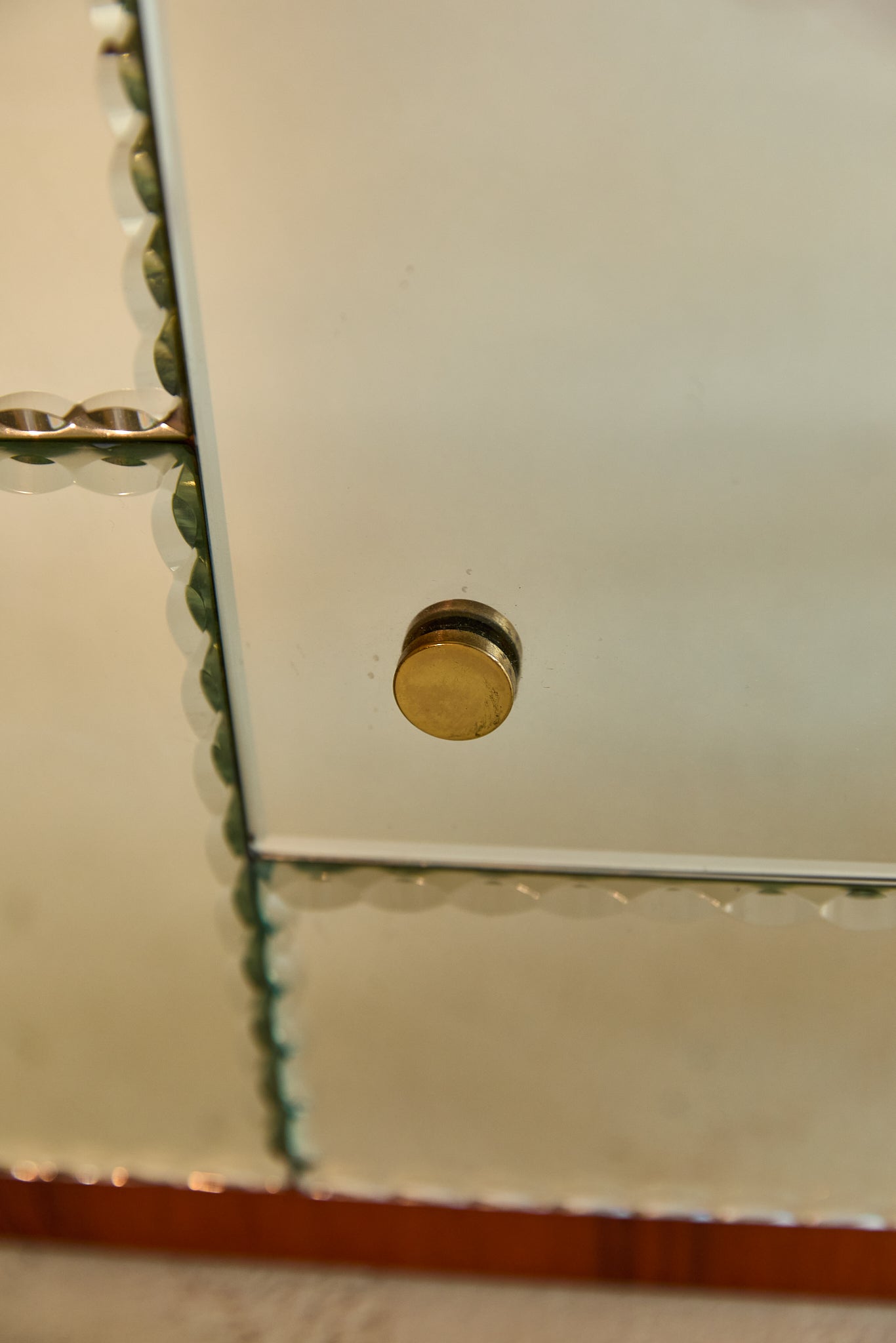 Swedish Faceted Mirror by G.T Hovmantorp