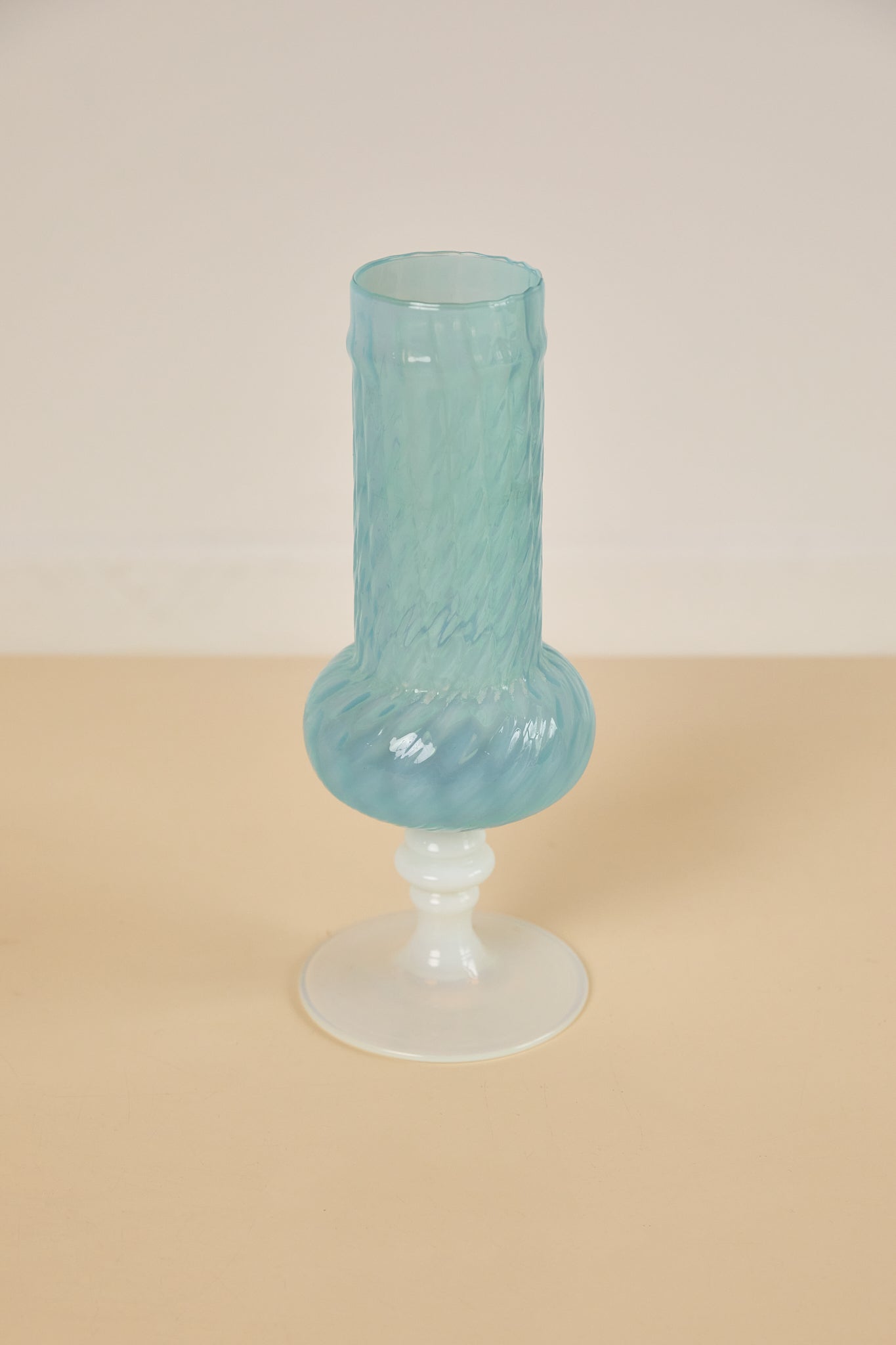 Blue Opaline Vase