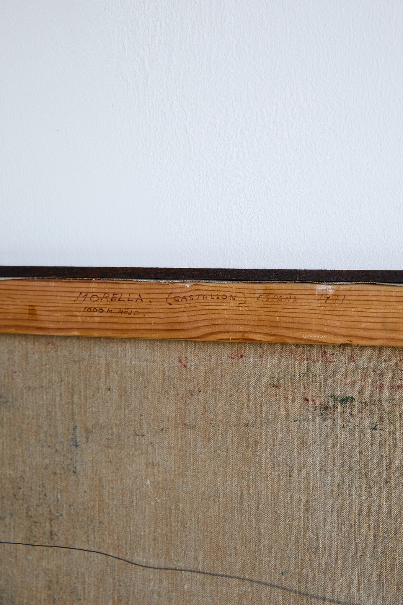 “Morella”, Oil on canvas, signed Eyvind Y Petersen, dated 1971.