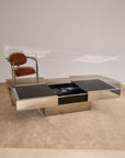 Vintage Willy Rizzo for Cidue Dry Bar Coffee Table | Italian, 1970s