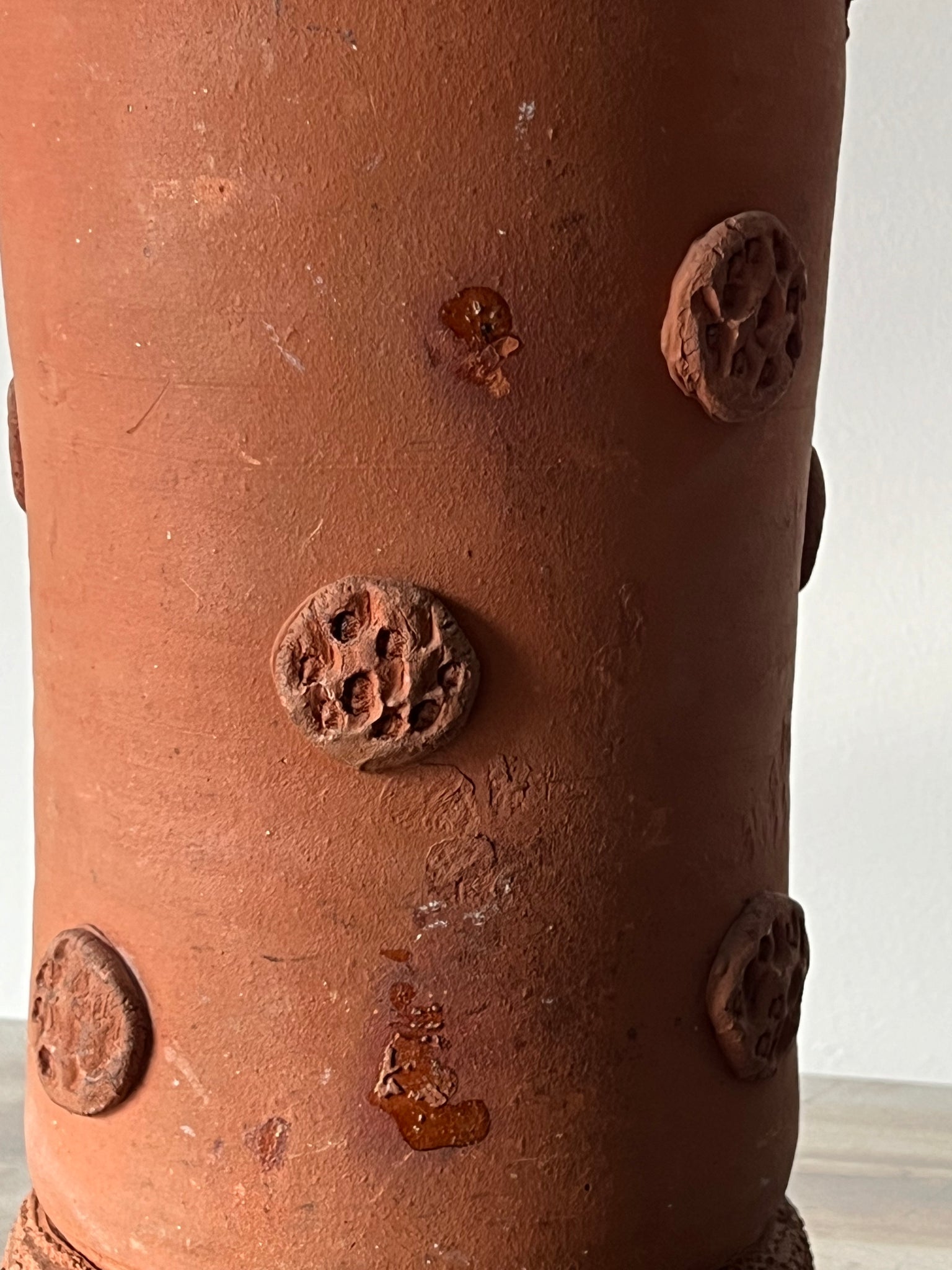Handmade Tall Terracotta Vase