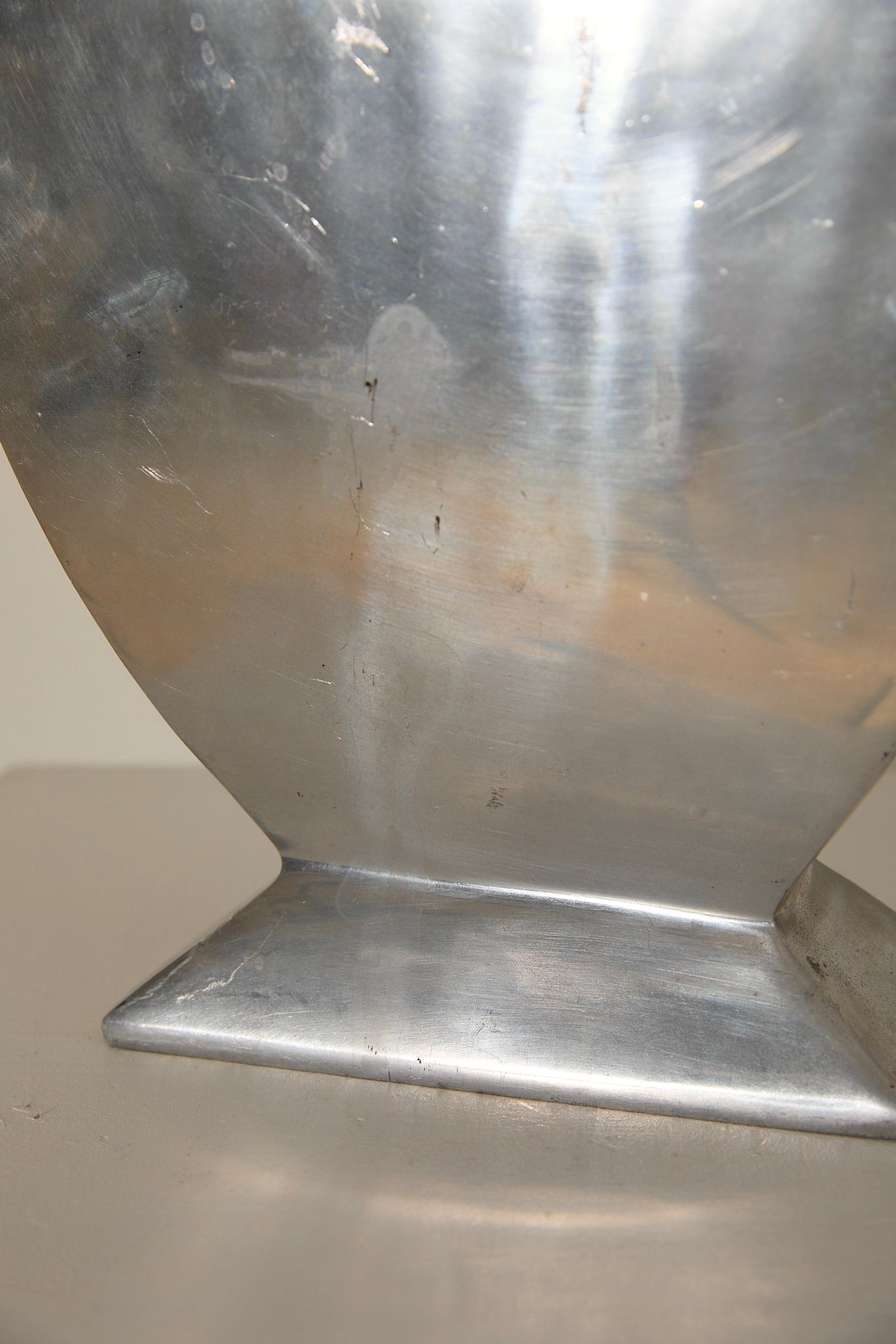 XL Hand Cast Aluminium Vase