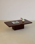 Deep Burgandy Lacquered Coffee Table