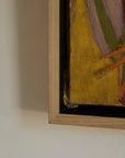 Mid-Century Abstract Expressionist Oil Painting – École de Paris, 1956