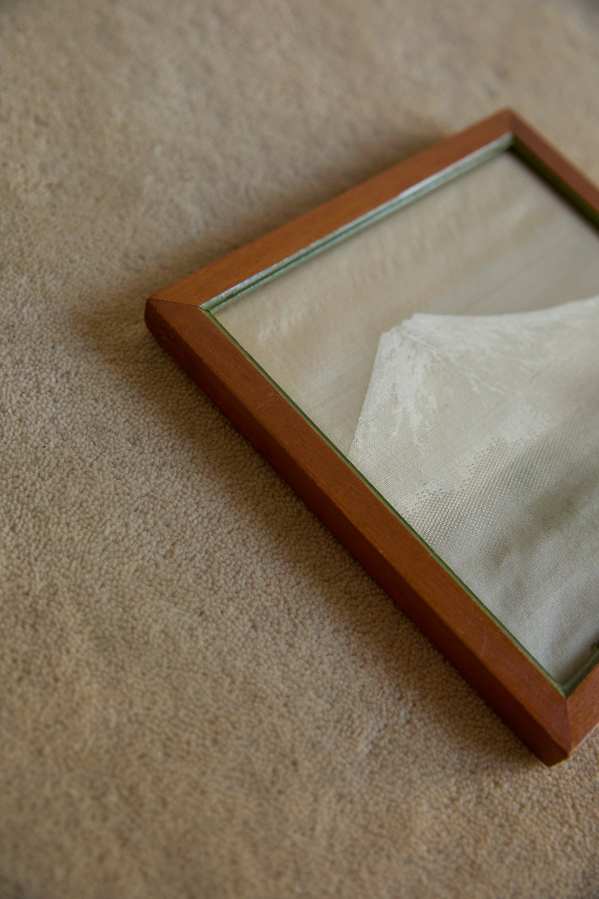 Vintage Japanese Hand-Embroidered Silk Landscape Art – Framed Set of 6