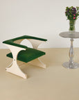 Green Velvet Space Age Armchair