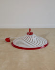 Vintage Mid-Century Murano Glass Space Age Swirl Pendant Light