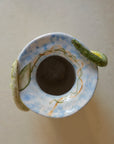 Handcrafted Ceramic Snake Amphora Vase