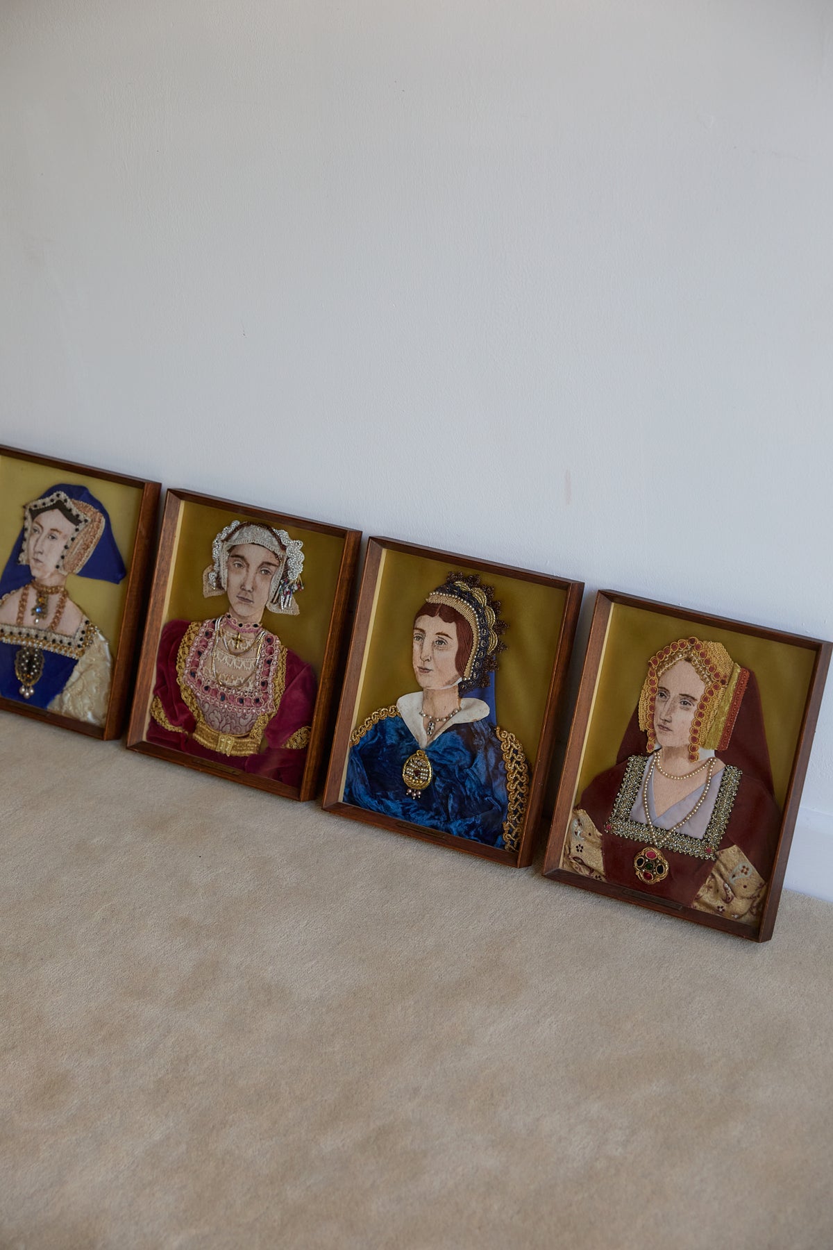 King Henry VIII and His Six Wives Needlepoint by Anne Thomas