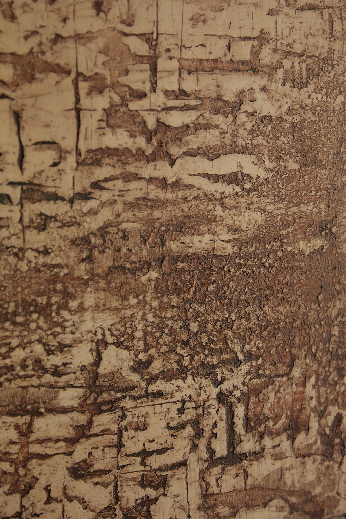 Mid-Century Modern Abstract Mixed-Media Painting by Sautrec, 1973