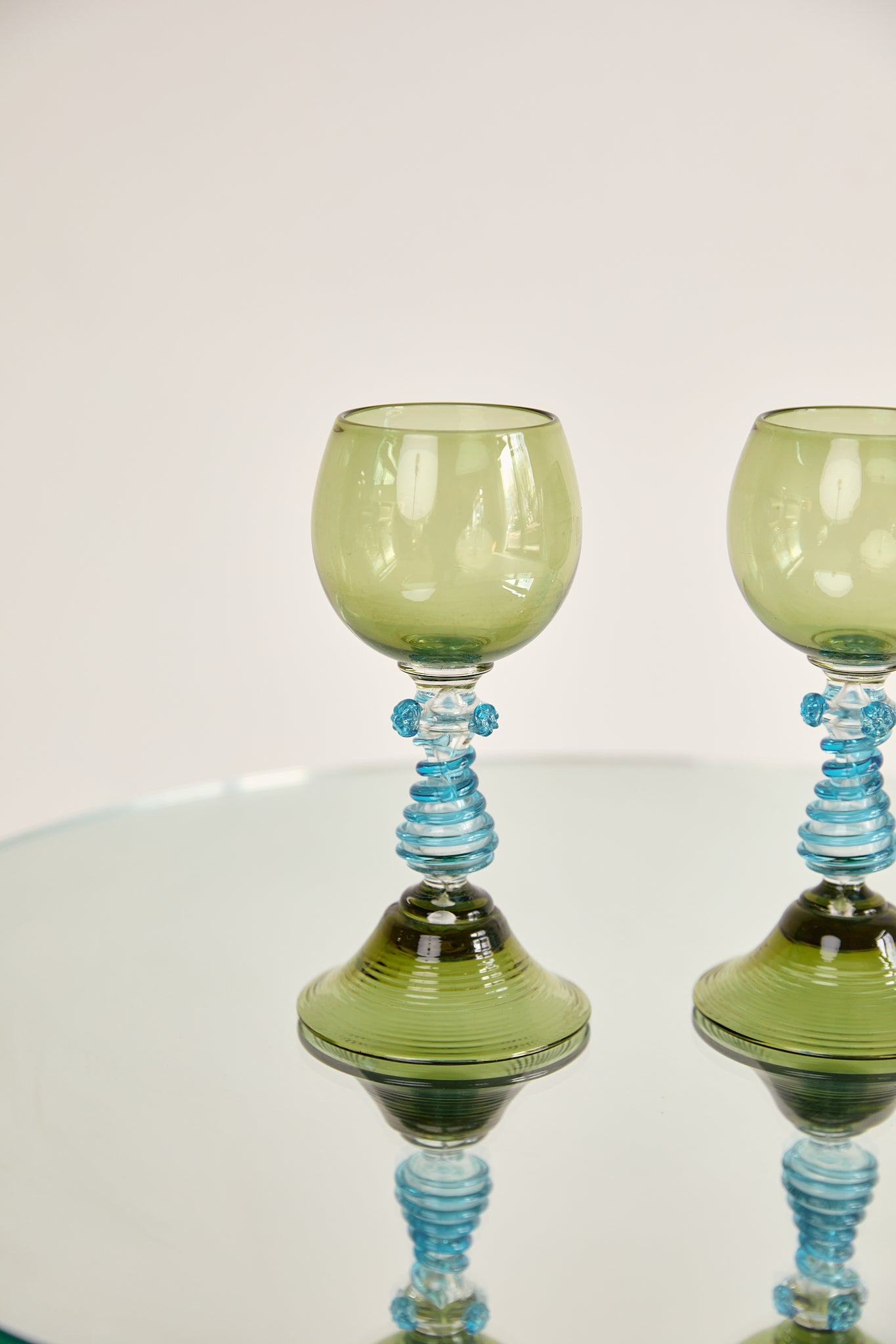 Pair of German Hock Glasses
