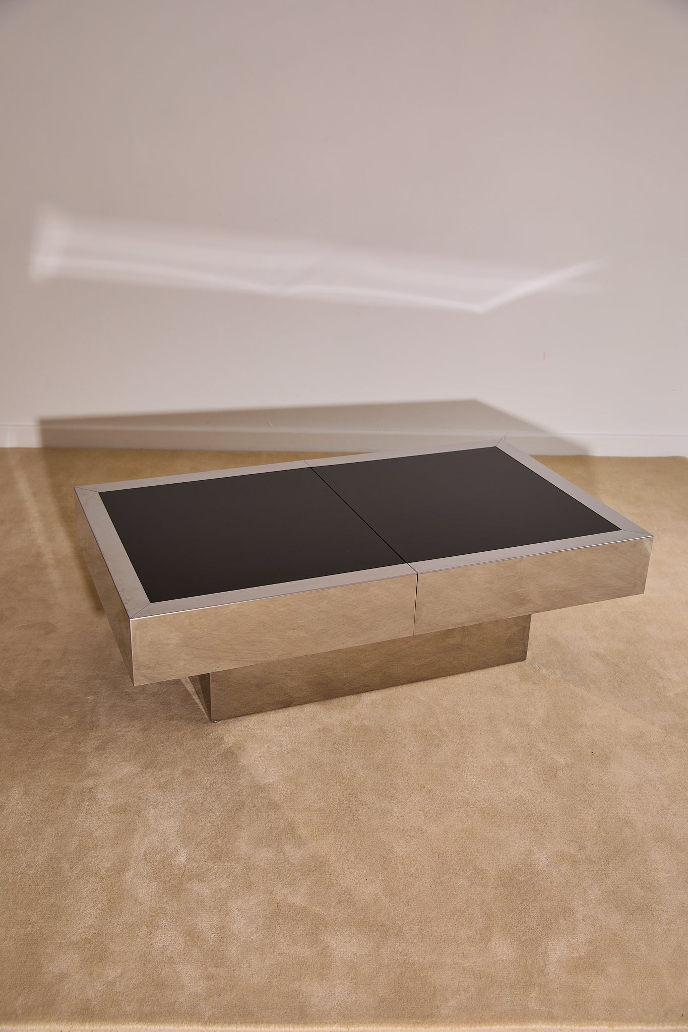 Vintage Willy Rizzo for Cidue Dry Bar Coffee Table | Italian, 1970s