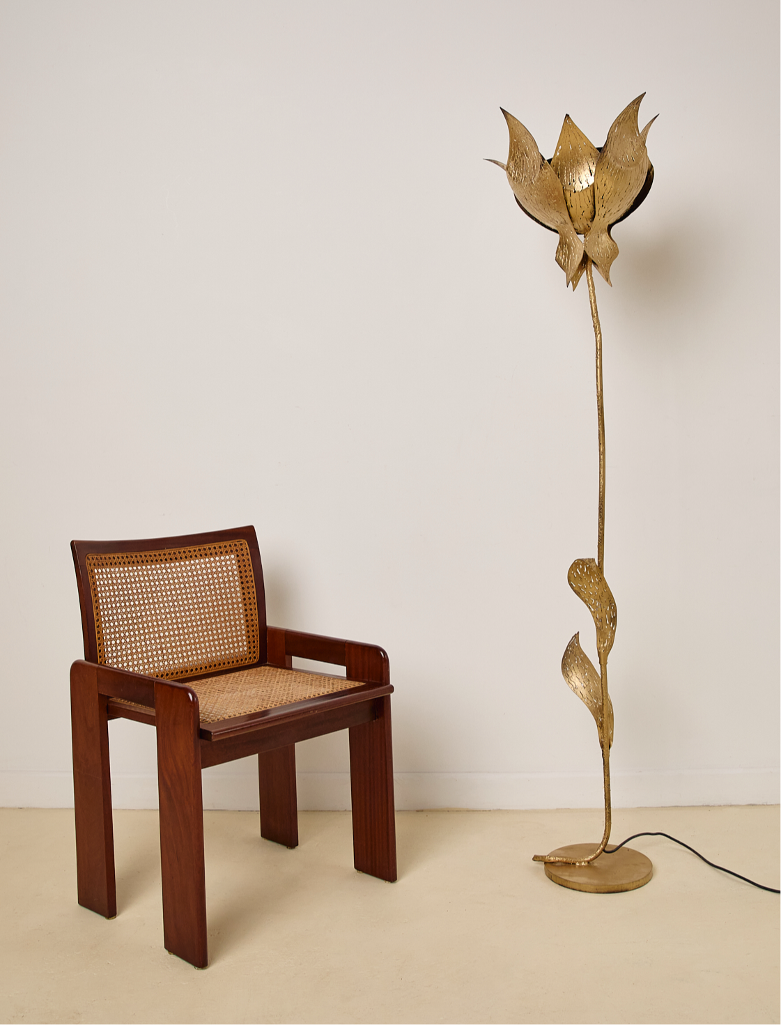 Mid Century Flower Floor Lamp