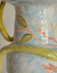 Handcrafted Ceramic Snake Amphora Vase