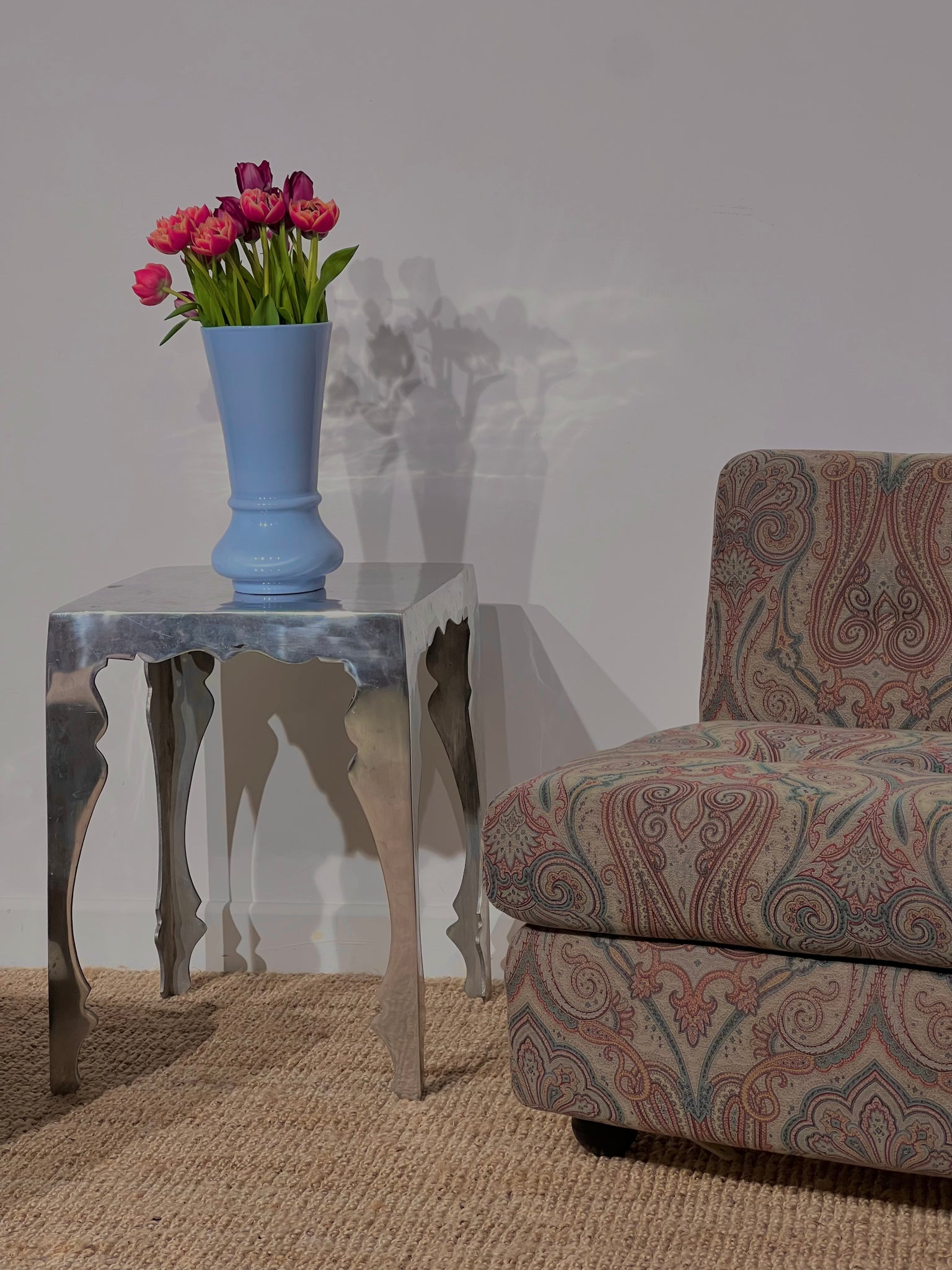 Mario Bellini Amanta Armchairs for C&B Italia With Paisley Fabric