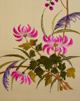Vintage Large Framed Chinese Silk Embroidery Panel – Peacock & Peony Floral Border