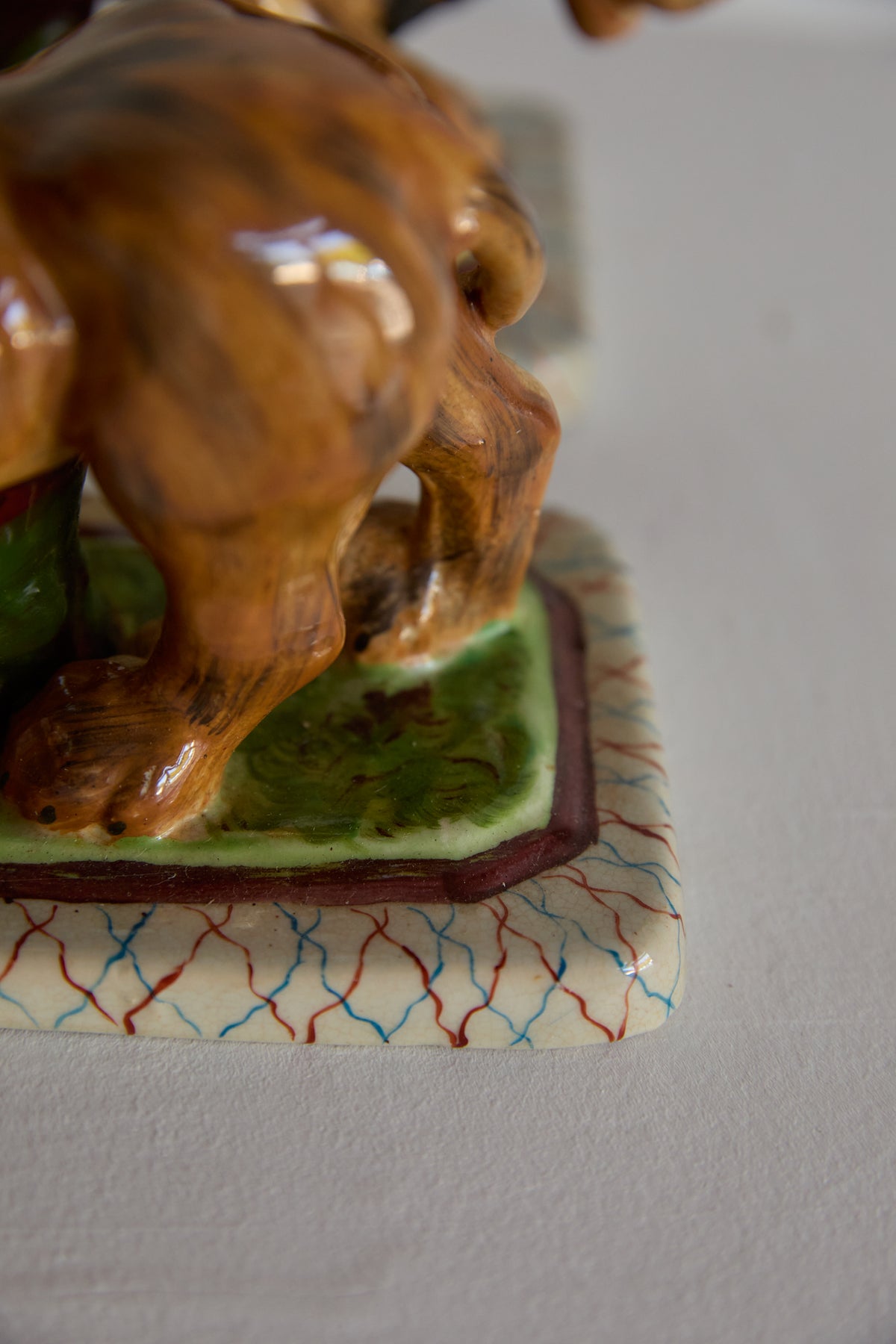 A Magnificent Pair of Vintage Medici-Style Pottery Lions