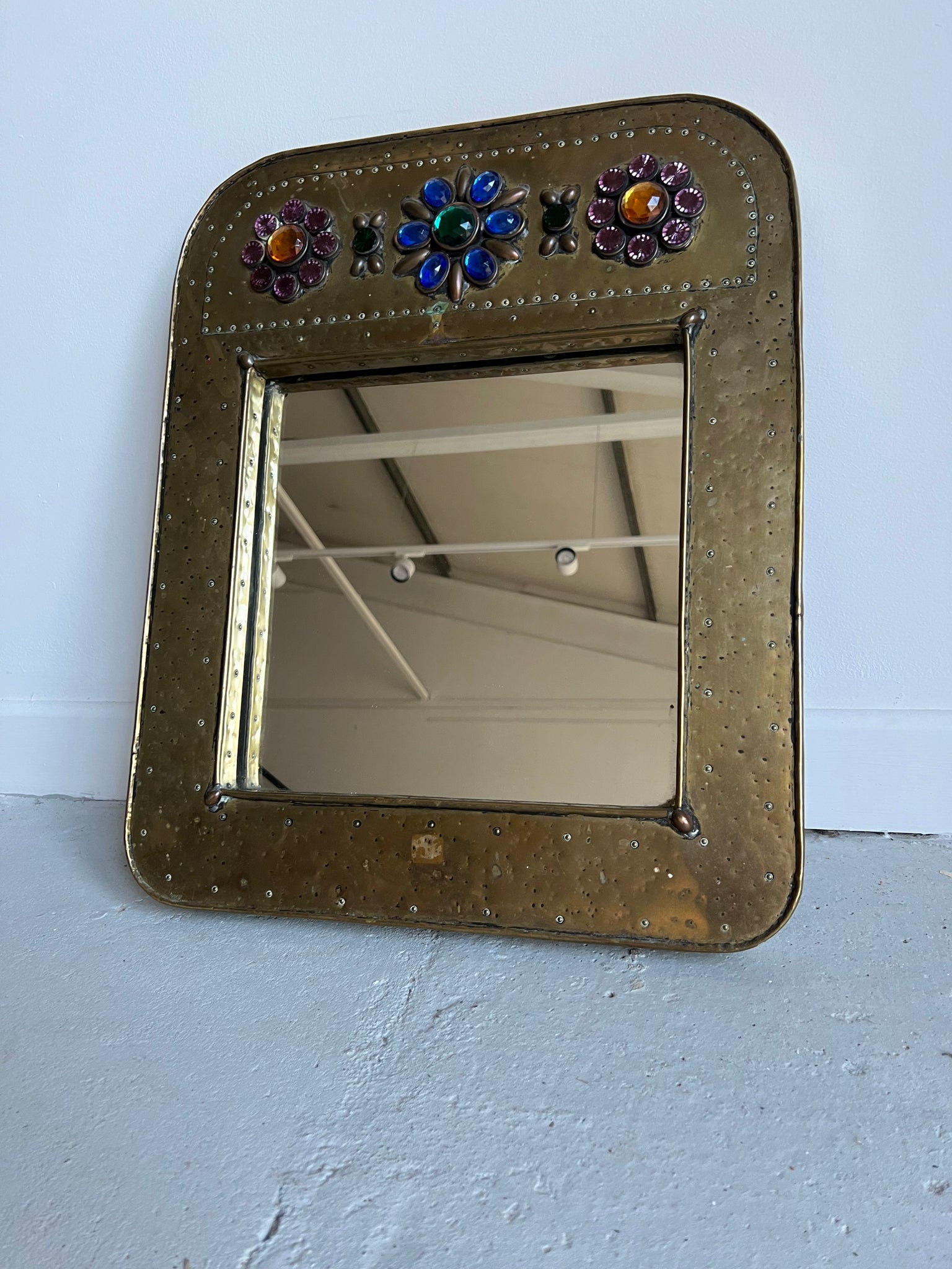 French Jewelled Wall Mirror