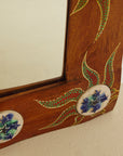 Ceramic and Wood Mirror