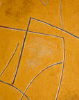 Georges Ferrato (b.1949) Large French Contemporary Abstract Painting Textured Ochre