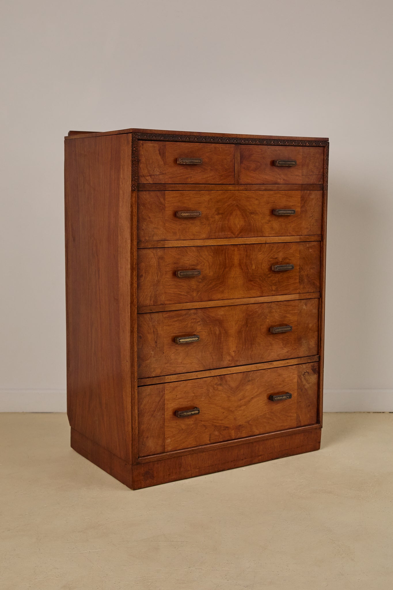 Art Deco Burr Walnut Chest of Drawers