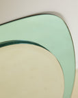 Mid-Century Mint Green Double Bevelled Mirror by Cristal Art, Italy 1960s