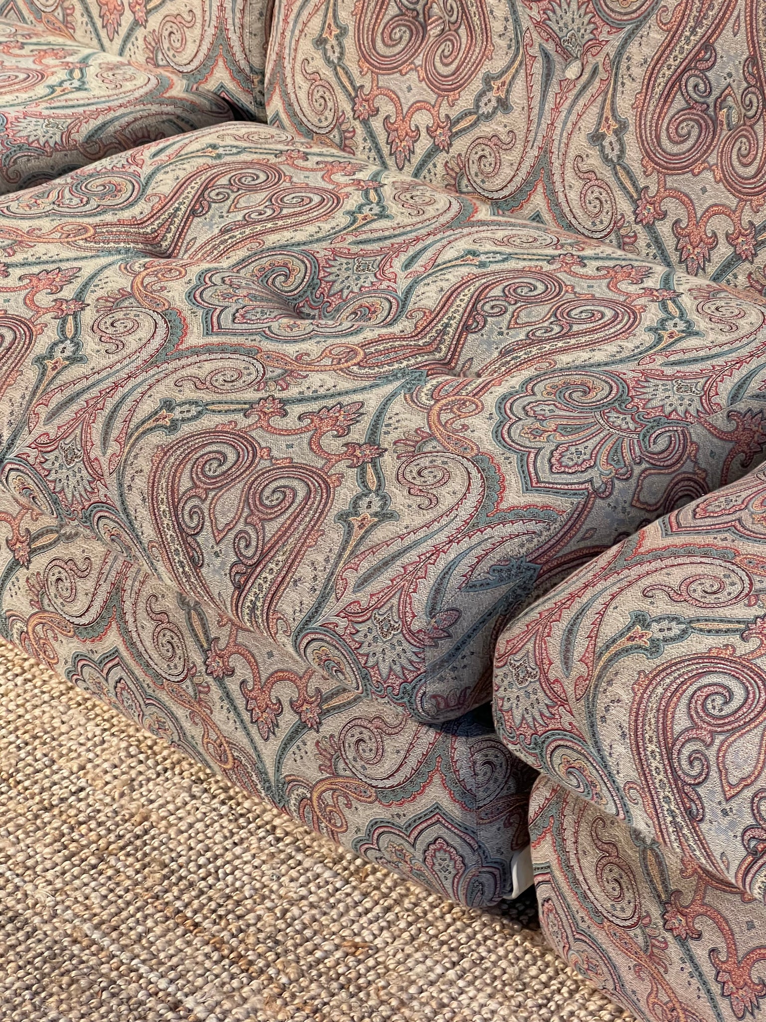 Mario Bellini Amanta Armchairs for C&B Italia With Paisley Fabric