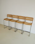 Set of x4 Marcel Bruer “Cesca” Style Bar Stools