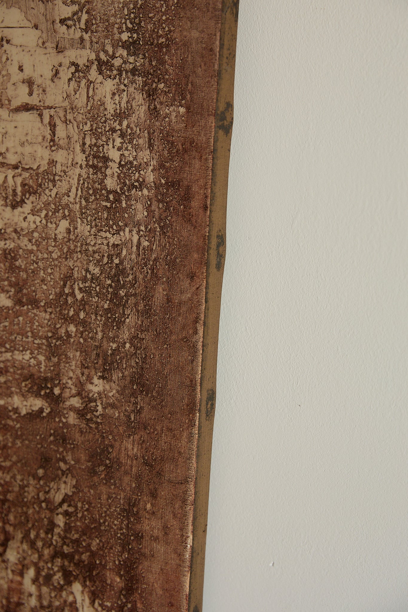 Mid-Century Modern Abstract Mixed-Media Painting by Sautrec, 1973