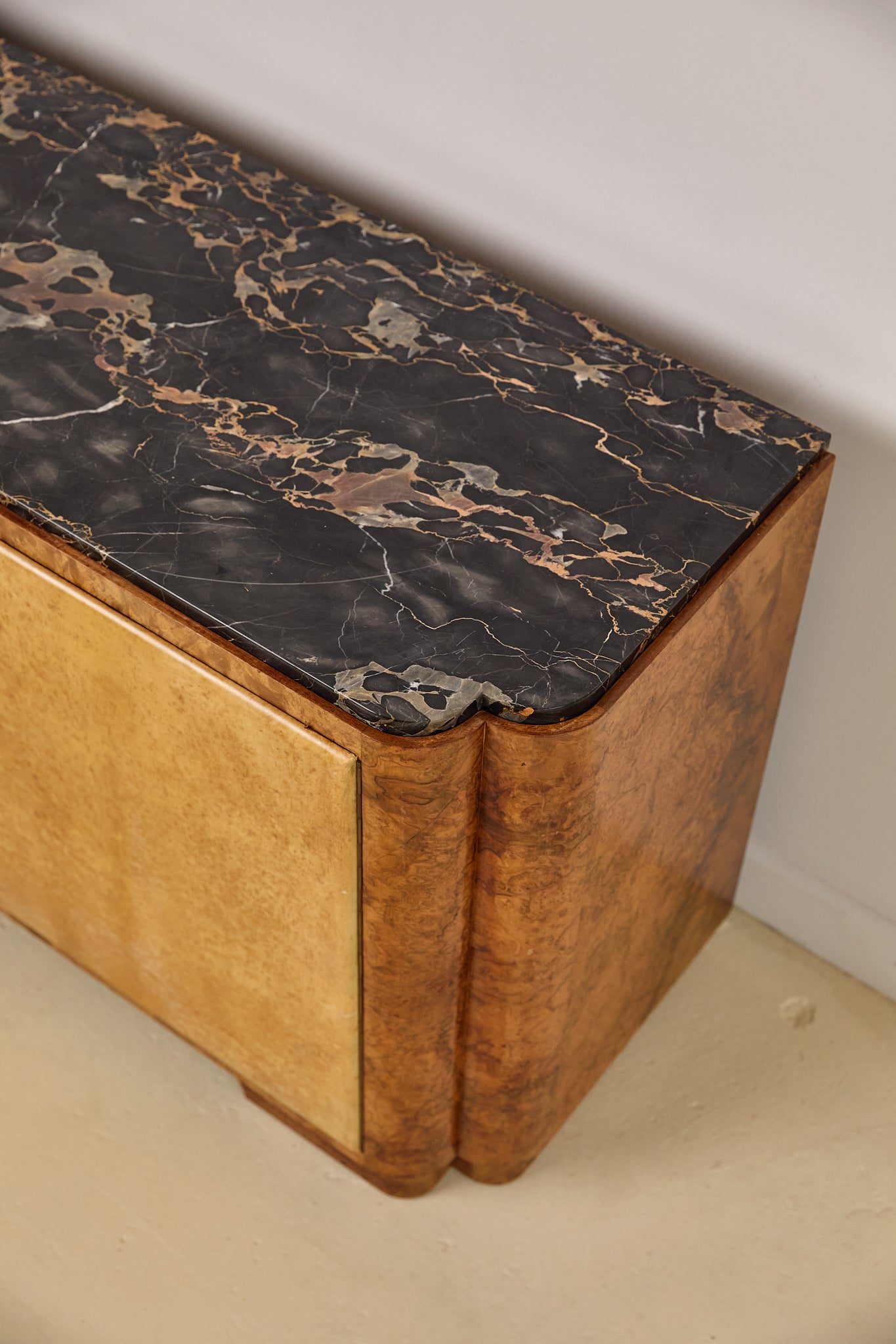 Art Deco Marble Top Sideboard