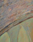Large 1989 French Postmodern Neo-Symbolist Painting – Vestales dans les Jardins by B. Blanc-Fontonille