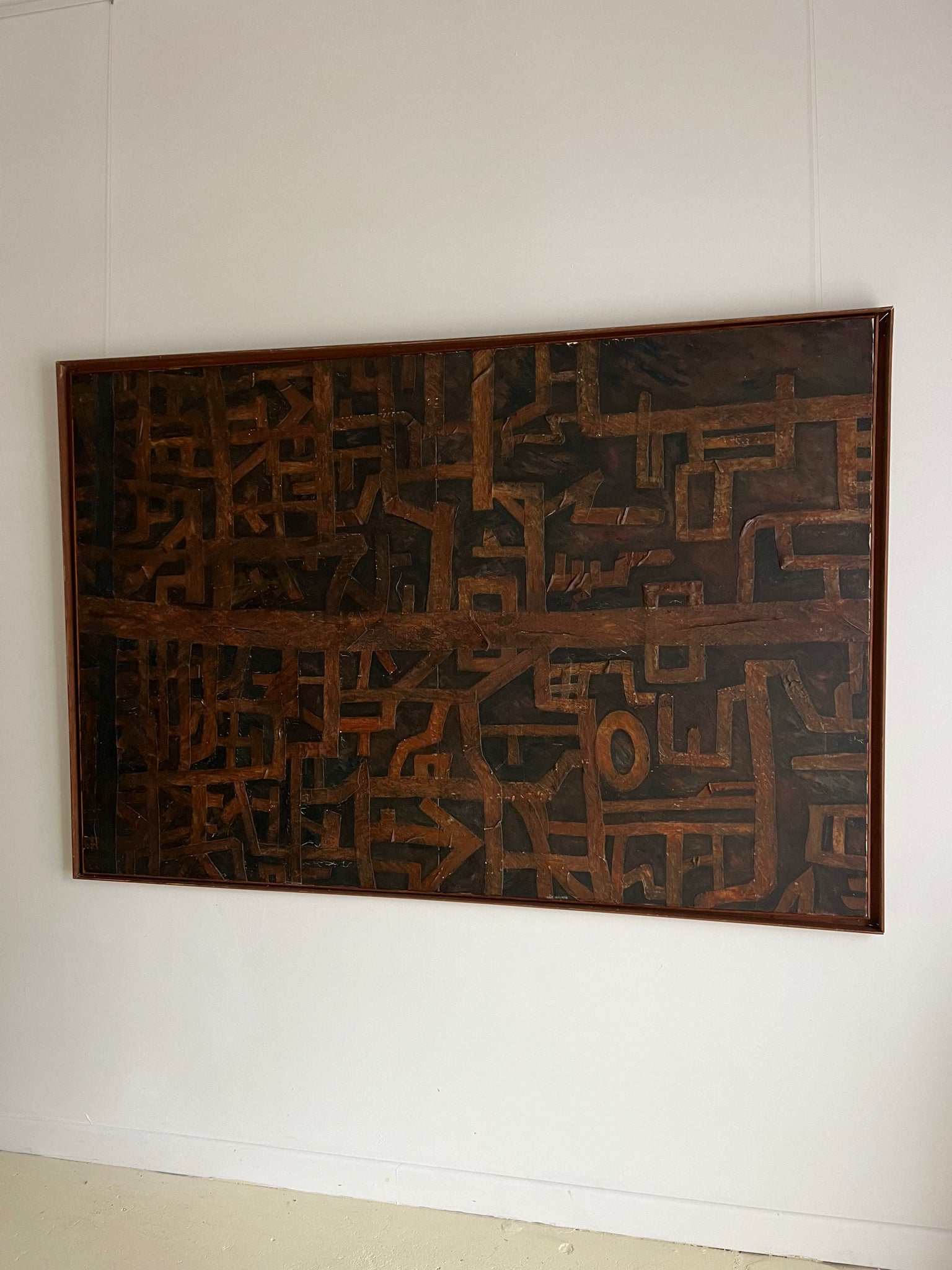Large African Textured Artwork