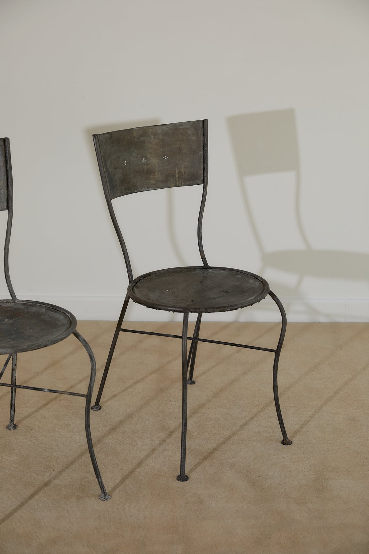 Vintage Metal Bistro Dining Set (Table &amp; 2 Chairs)