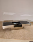 Vintage Willy Rizzo for Cidue Dry Bar Coffee Table | Italian, 1970s