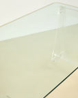 Vintage Glass and Lucite Desk