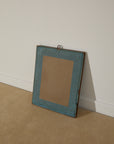 Vintage Classical Greek Nude Male Statue Photo – Ornate Geometric Parquet Framed Print
