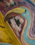 Flamingo Expressionist Oil on Board