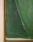 Green and Cream thick Oil on Canvas