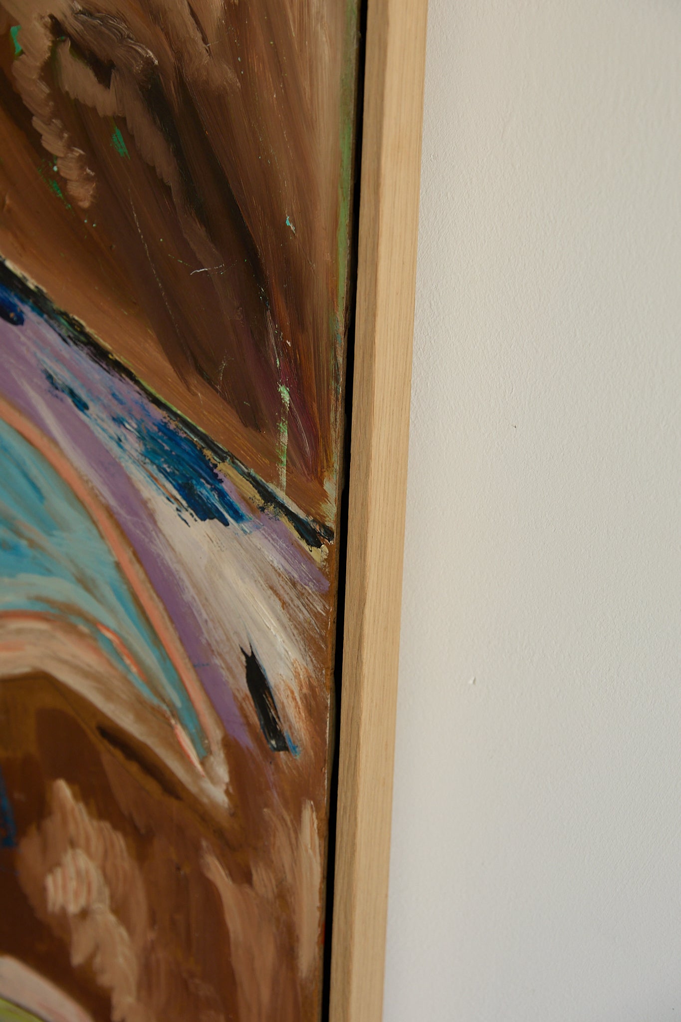 Flamingo Expressionist Oil on Board